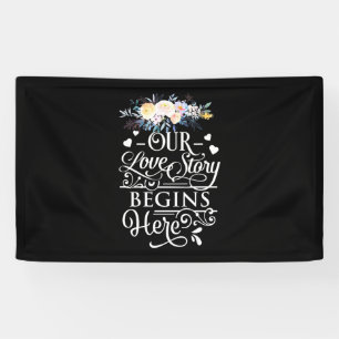 Hochzeitsgeschenke   Unsere Liebesgeschichte begin Banner