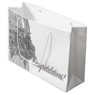 Hochzeitsgeschenktasche für Glückwünsche Große Geschenktüte