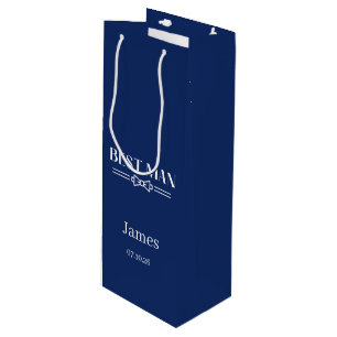 Hochzeitsgeschenktasche für Trauzeugen Geschenktüte Für Weinflaschen