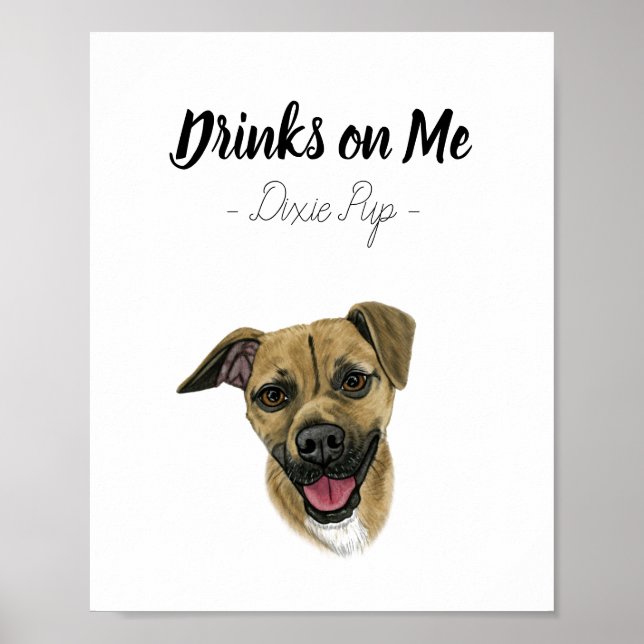 Hochzeitsgetränk Poster (Vorne)