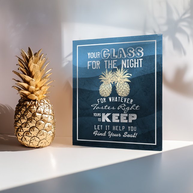Hochzeitsglas für die Nacht finden Ihren Platz Poster (Von Creator hochgeladen)