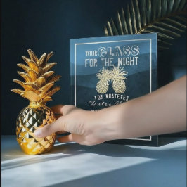 Hochzeitsglas für die Nacht finden Ihren Platz Poster