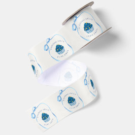 Hochzeitsglocken-Cupcakes | Favor Blaues Brautbad Satinband