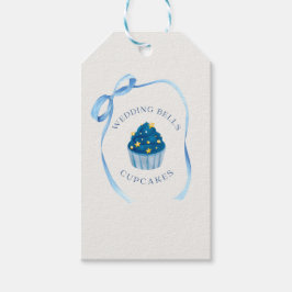 Hochzeitsglocken-Cupcakes | Favor für blaue Brautd Geschenkanhänger