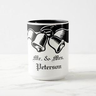 Hochzeitsglocken Mr. and Mrs. Tasse