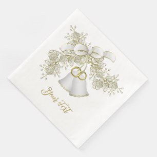 Hochzeitsglocken Standard Cocktail Napkins Serviette