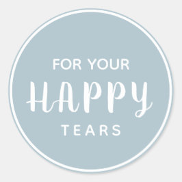 Hochzeitsglückstifte | Gewebekasten Runder Aufkleber