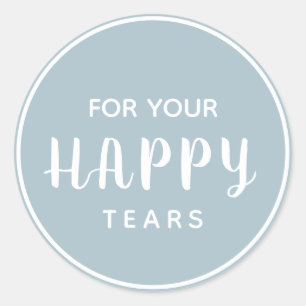 Hochzeitsglückstifte Gewebekasten Runder Aufkleber