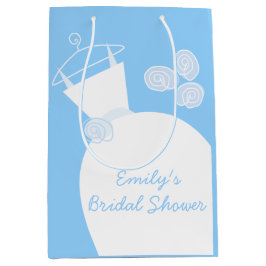 Hochzeitsgown Blue Brautparty Medium Mittlere Geschenktüte