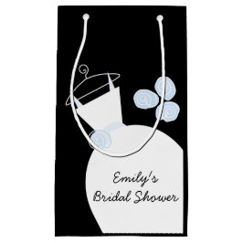 Hochzeitsgown Blue Brautparty schwarz Kleine Geschenktüte