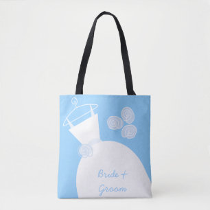 Hochzeitsgown Blue Bride Groom Tasche