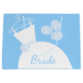 Hochzeitsgown Blue Bridge Geschenktasche groß Große Geschenktüte