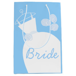 Hochzeitsgown Blue Bridge Geschenktasche Medium Mittlere Geschenktüte
