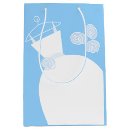 Hochzeitsgown Blue Geschenktasche Medium Mittlere Geschenktüte