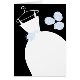 Hochzeitsgown Blue Text schwarz