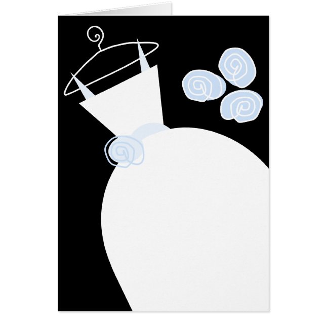 Hochzeitsgown Blue Text schwarz (Vorne)