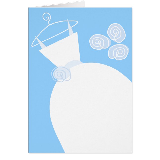 Hochzeitsgown Blue Text vertikal (Vorne)