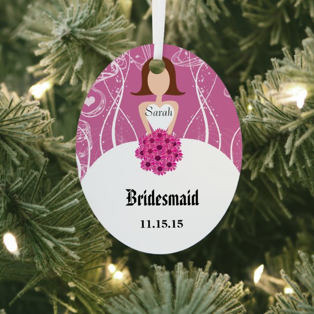 Hochzeitsgown Bridesmaid Weihnachtsschmuck (InSitu)