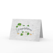 Hochzeitsgratulation zur Birch Tree Scroll