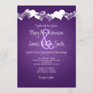 Hochzeitsgrunge hört Lila Einladung