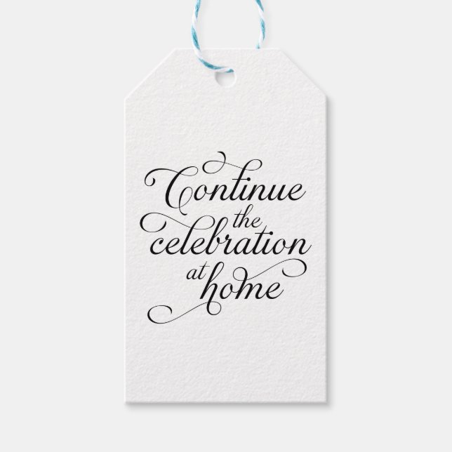Hochzeitsgunst-Geschenk-Anhänger Geschenkanhänger (Vorderseite)
