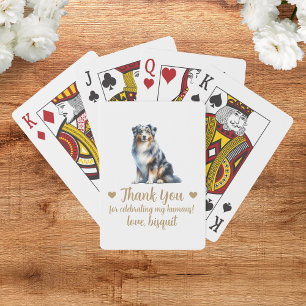 Hochzeitsgunst-Spielkarten für Hunde Spielkarten