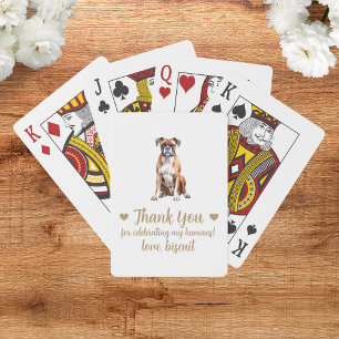 Hochzeitsgunst-Spielkarten für Hunde Spielkarten