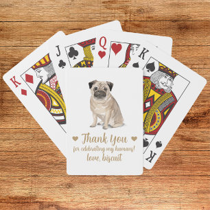 Hochzeitsgunst-Spielkarten für Hunde Spielkarten