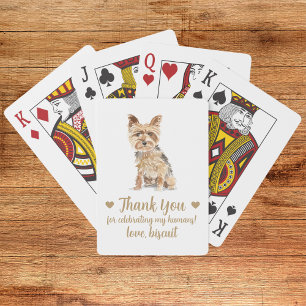 Hochzeitsgunst-Spielkarten mit Hund Spielkarten