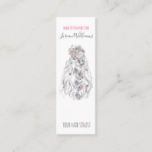 Hochzeitshaar Stylist Schwarz-weiß Wavy Hair Flora