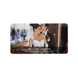 Hochzeitshauptmarken und Foto-Adressmarken B Adressaufkleber