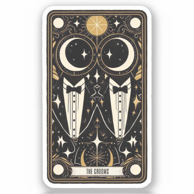 Hochzeitshäuser für Tarot Aufkleber (Vorderseite)