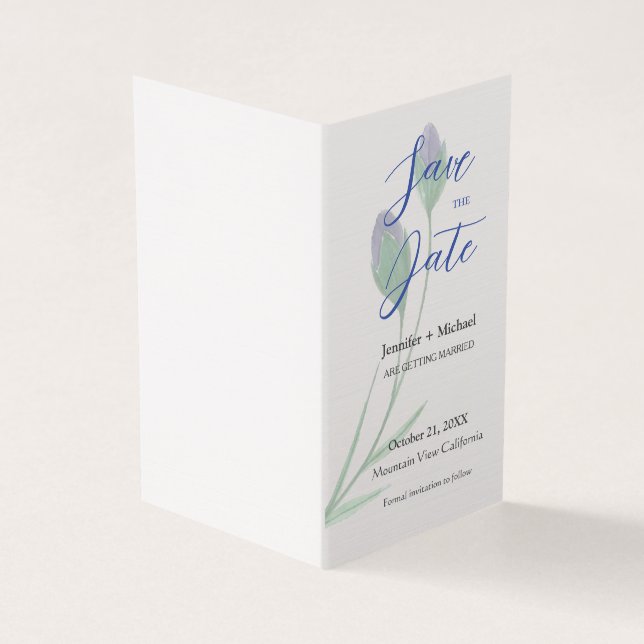 Hochzeitsheirat Minimalistische Kalligrafie (Vorderseite)