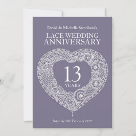 Hochzeitsherz 13 Jahre Party Einladungen