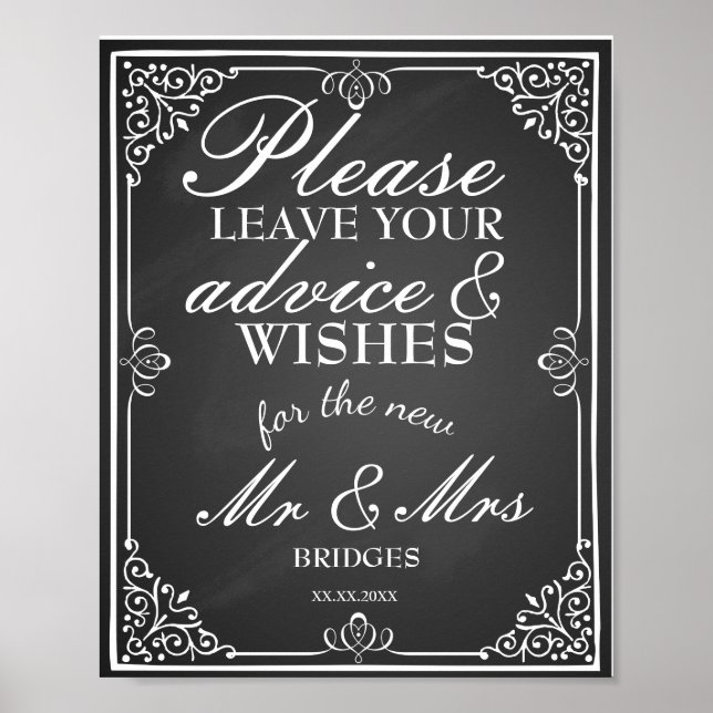 Hochzeitshilfegutachten und wünscht neuen Mr. & Mr Poster (Vorne)