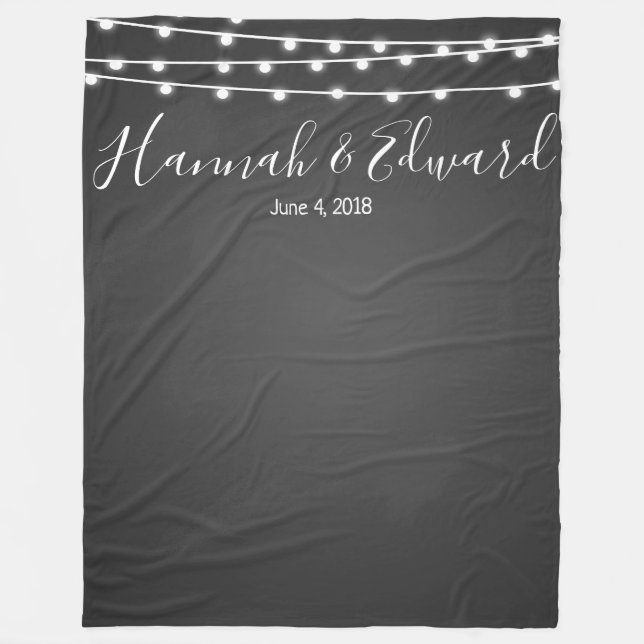 Hochzeitshintergrund-Foto-Hintergrundtafel Fleecedecke (Vorderseite)