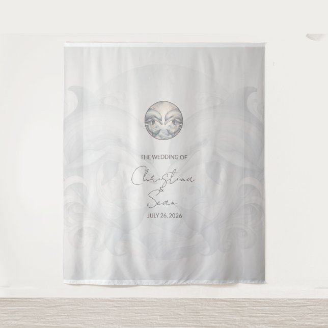 Hochzeitshintergrund - Stil 1 Wandteppich (Vorderseite)