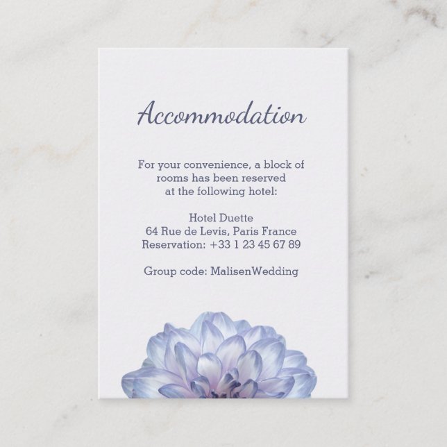 Hochzeitshotel Lilac - Blumen - Karte (Vorderseite)