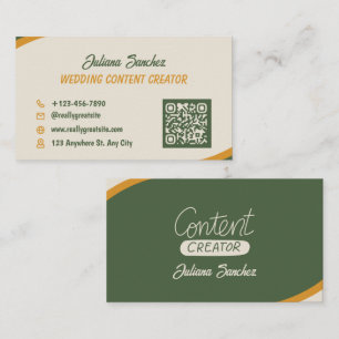 Hochzeitsinhalte-Ersteller Social Media QR Geschäf Visitenkarte