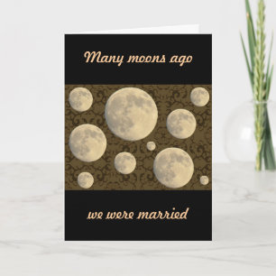 Hochzeitsjubiläum Vollmond Karte