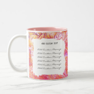 Hochzeitsjubiläums-Geschenk Individueller Text – P Zweifarbige Tasse