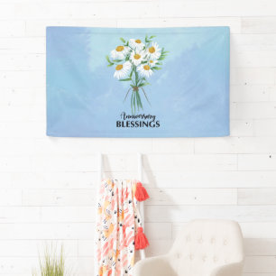 Hochzeitsjubiläums-Segen Blumenstrauß aus Gänseblü Banner