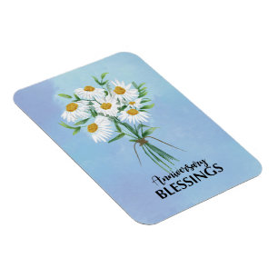Hochzeitsjubiläums-Segen Blumenstrauß aus Gänseblü Magnet