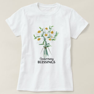 Hochzeitsjubiläums-Segen Blumenstrauß aus Gänseblü T-Shirt