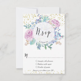 Hochzeitskaktus rsvp card succulents cactus floral