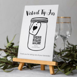 Hochzeitskalender für Virtual Tip Jar mit QR-Code Poster