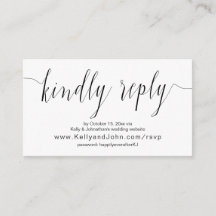 Hochzeitskalligrafie, Schwarz, Online-Abendessen U