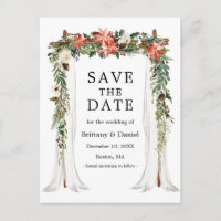 Hochzeitskanopie Winter Floral Save the Date