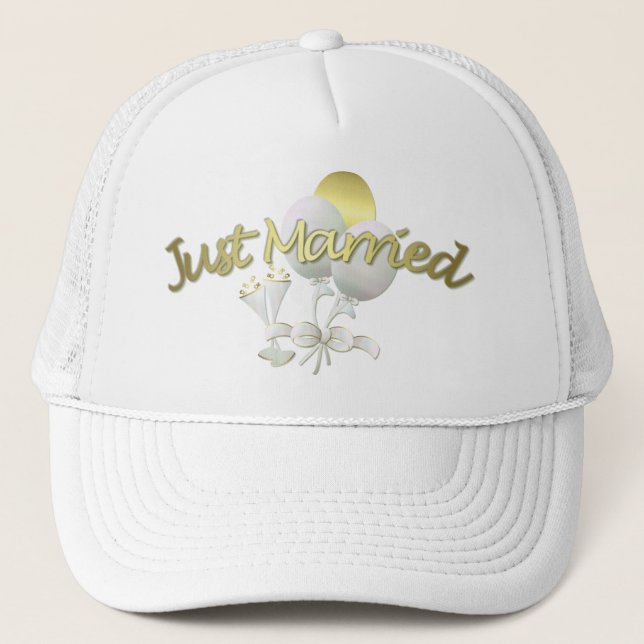 Hochzeitskappe Truckerkappe (Vorderseite)