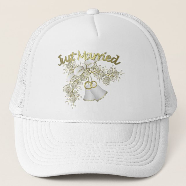 Hochzeitskappe Truckerkappe (Vorderseite)